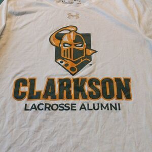 Clarkson Lacrosse Alumni Med. Loose Fit Long Sleeve Under Armour Heat Gear Shirt